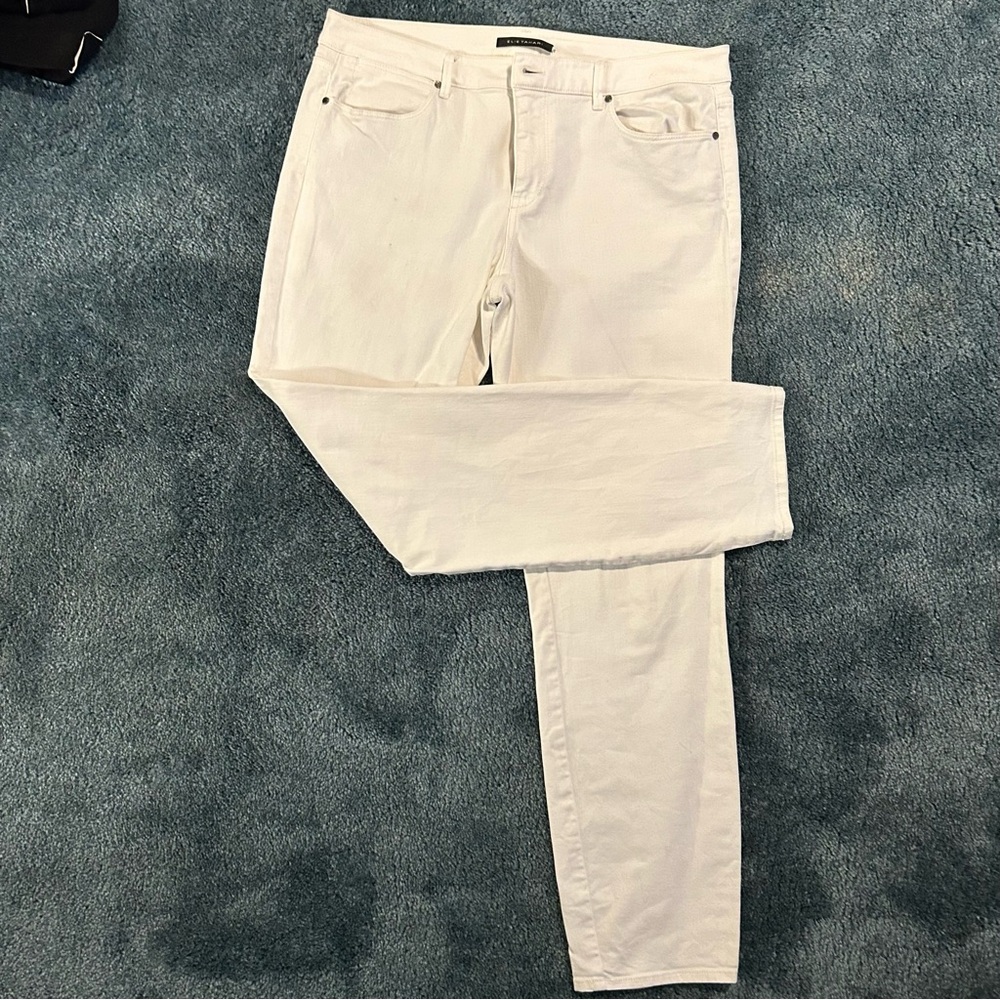 Twill white jeans